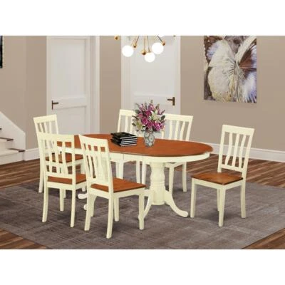 7  PC  Kitchen  dinette  set  -Small  Kitchen  Table  and  6  Dining  Chairs - Image 1 of 4