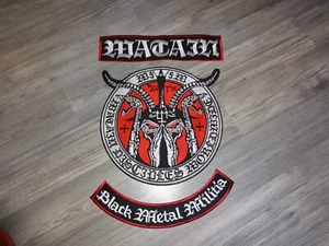 Watain Backpatch Patch Shape Set Black Metal  Marduk Behemoth Dissection Venom - Imagen 1 de 5