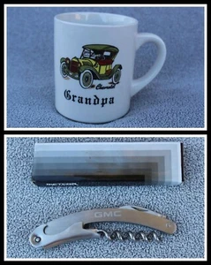 Chevrolet Grandpa Coffee Mug Chevy + GMC General Motors Bottle Opener Corkscrew - Picture 1 of 10
