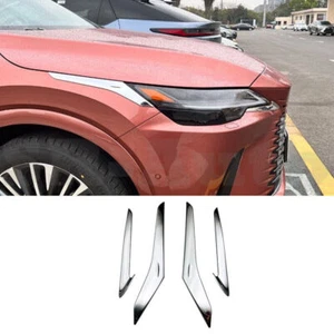 For Lexus RX350 350h 500h 2023-24 Chrome Front Headlight Lamp Eyebrow Cover Trim - Bild 1 von 5