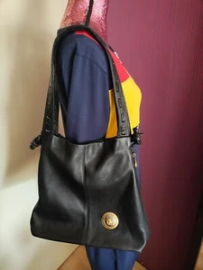 True Vintage Gianni Versace Couture Lederhandtasche Nappa Schwarz aus 80-90jahre - Bild 1 von 12