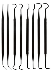 8pc Gun Cleaning Double Ended Pick Nylon Set Crafts Electrical Auto - 7-1/4” - Picture 1 of 1