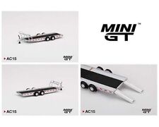 2022 TSM Mini GT AC15 Car Hauler Trailer Type A Silver