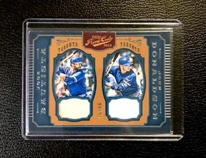2016 Prime Cuts Dual Bat - Jersey Bautista Donaldson /99 Blue Jays Game Used - Picture 1 of 2