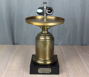 French style brass double socket table lamp, Lampe Moderateur Perf. Brevete - Picture 1 of 11