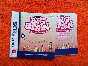 BIG BRAIN ACADEMY - MANUAL original - nintendo DS - Imagen 1 de 2