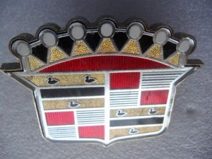 1955 55 Cadillac Trunk Crest and Bezel Emblem Original ornament - p# 1462206 - Picture 1 of 12