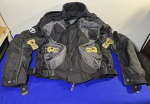 Arlen Ness Riders Jacket Black Size L Motorcycle Touring Protector w Padding - Picture 1 of 12
