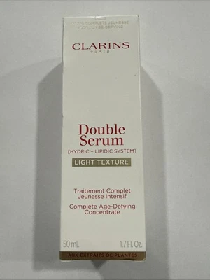 Clarins Doble Suero Sistema Lipídico Hidrico Textura Ligera 1.6 fl oz (50ml) 🔥NUEVO Foto 1 de 4