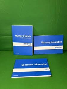 2020 Honda Civic Sedan Owners Manual Guide Book Set W/ CASE OEM - Picture 1 of 7