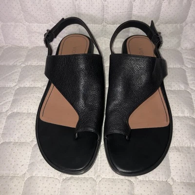 Vionic Ella Black Toe Loop Arch Support Comfort Sandal Women's US size 7.5 W - Image 1 of 4