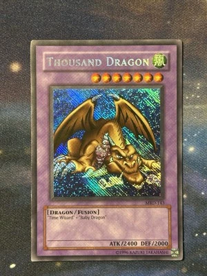 Thousand Dragon MRD-143 REVERSE FOIL ERROR Secret Rare YuGiOh Yu-Gi-Oh LP - Image 1 of 4