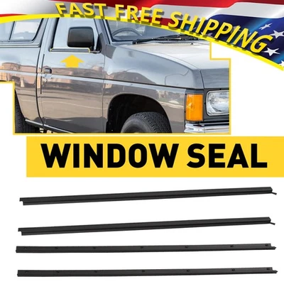 Vedação de borracha tira meteorológica porta cinto frontal 4x corpo rígido Nissan Navara 86-97 - Imagem 1 de 4