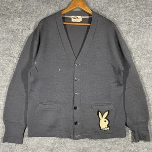Cardigan maglione uomo Playboy Club vintage anni 50 taglia 44 grande anni 50 Rockabilly - Foto 1 di 19