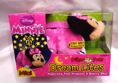 Como visto na TV ~ MINI DREAM LITES travesseiro animais de estimação luz noturna MINNIE MOUSE - Imagem 1 de 4
