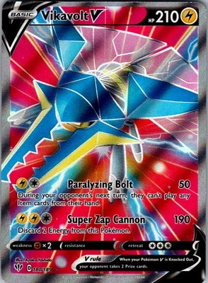 Pokemon | SWSH03: Darkness Ablaze | Vikavolt V (Full Art) | 180/189 | NM Holo - Image 1 of 2