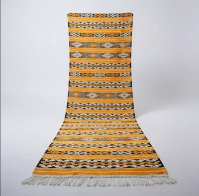 Berber Läufer aus Marokko – Handgewebt aus Wolle, Naturfarben, 240 × 80 cm - Bild 1 von 4