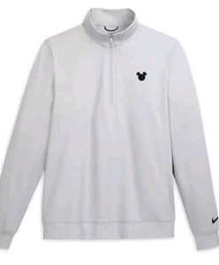 Neu mit Etikett!! Disney Parks NIKE 2025 Mickey Mouse Icon Half Zip grau Pullover | XL  - Bild 1 von 3
