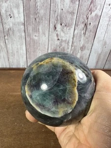 Flourite Sphere Green Purple Ball Gazing 1017 Gram See All Pics For True Beauty - Picture 1 of 13