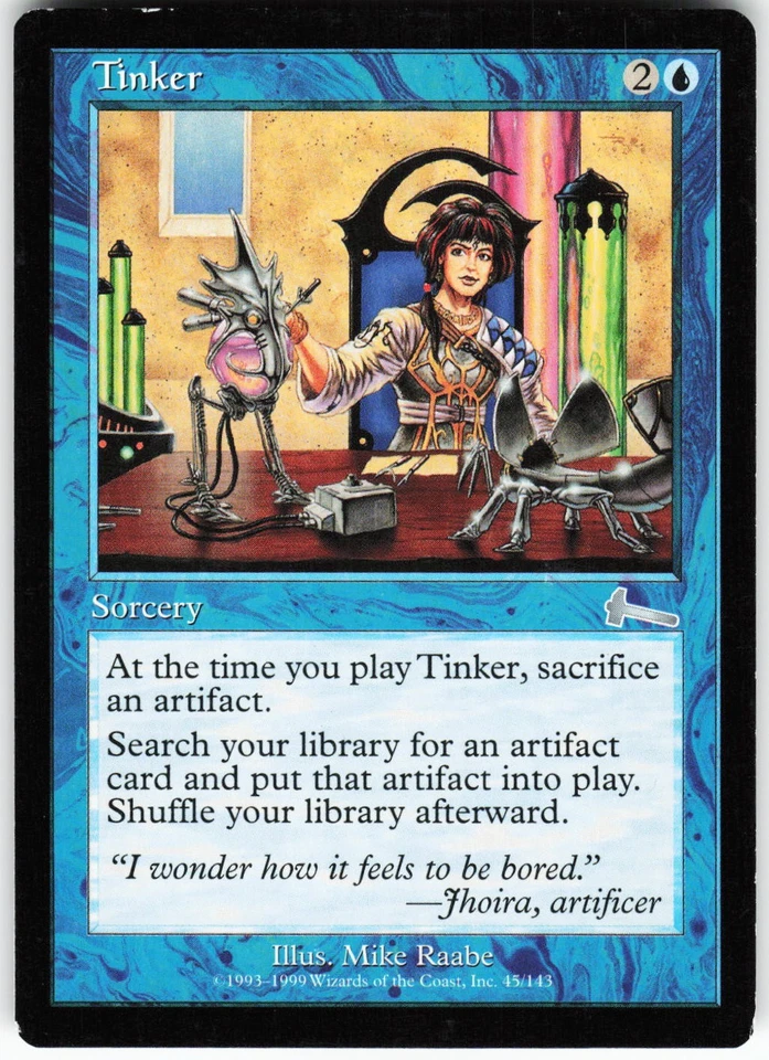 Tinker U MTG Urza's Legacy 45 NM - Image 1 of 2