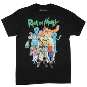 Rick and Morty Men's Assorted Characters Adult Short Sleeve T-Shirt (Small) - Picture 1 of 3
