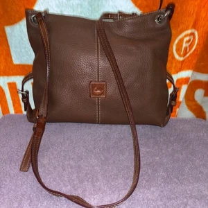 Dooney And Bourke Frederica Pebble Leather Crossbody Brown - Picture 1 of 6