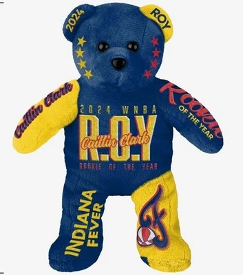 Caitlin Clark Indiana Fever 2024 Rookie Of The Year Embroidered Bear /222 - Image 1 of 4