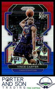 Vince Carter Red White and Blue 2021-22 Panini Prizm #246 Raptors Basketball - Picture 1 of 2