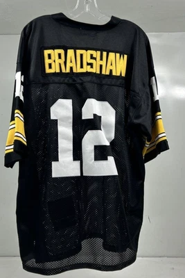 Camiseta para hombre NFL Pittsburgh Steelers Terry Bradshaw #12 Mitchell & Ness 1982 usada en excelente estado Foto 1 de 3