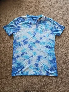 Victoria’s Secret PINK Campus Crew Neck Short Sleeve T-Shirt Top XSMALL Tie-Dye - Picture 1 of 3