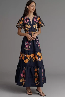 Anthropologie - The Somerset Maxi Dress, Hot! - Image 1 of 4