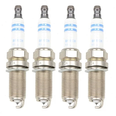 Velas de ignição Bosch platina dupla 4 peças para 2000-2006 Nissan Sentra 1.8L 2.5L oz - Imagem 1 de 4