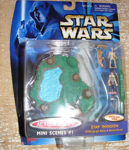 Star Wars Action fleet TPM E1 mini scene 1 STAP invasion RARE micro machines 413