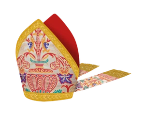 Coronation Tapestry Bishop Mitre with Braided Trims - Liturgical Vestment - Picture 1 of 1
