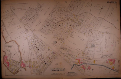 Mapa de Plat 1882 ~ MONTAGEM AGRADÁVEL, PROVIDÊNCIA, RHODE ISLAND #13 (XL18x28) - Imagem 1 de 2