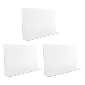 3pcs Shower Splash Guard Transparent Pvc Bathtub Corner Water Guard Easy Inst... - Picture 1 of 9