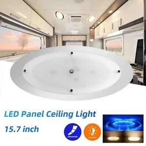 15.7" LED Panel Ceiling Light 12V RV Camper Dimmable Down Light Kitchen Lamp - Picture 1 of 9