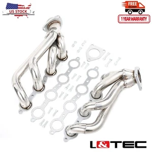 L&TEC Shorty Headers for 99-01 GMC Sierra 1500 2500 Yukon XL 4.8L 5.3L SLE SLT - Bild 1 von 8