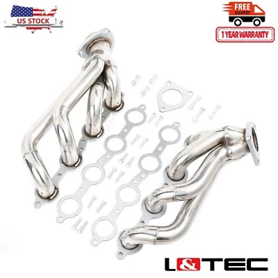 Cabeçalhos curtos L&TEC para 99-01 GMC Sierra 1500 2500 Yukon XL 4.8L 5.3L SLE SLT - Imagem 1 de 4