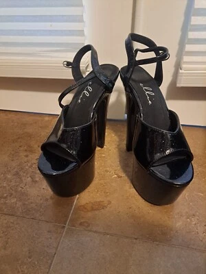 ellie 7 inch platform heels for sexy dancer model pole fitness size 9 - Image 1 of 4