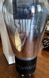 Rare NOS Sylvania Vt-25 Type 10 Black Mono Plate Power Big ST bottle Triode Tube - Picture 1 of 11