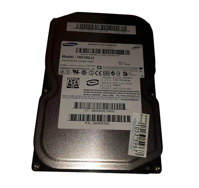 Hard disk HD-160JJ Samsung Spinpoint P80SD 160GB 7200RPM SATA 3Gbps 8MB 3.5 - Immagine 1 di 2