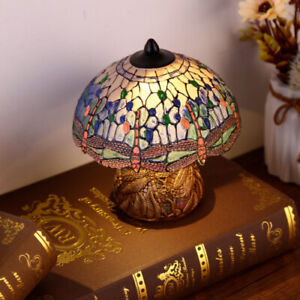 Schreibtischlampe im Tiffany-Stil  Heimkunst-Ornament  handgefertigte Libelle