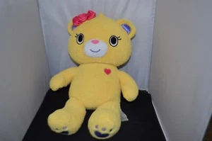 Build-A-Bear BAB ~ gelber Plüsch KABU BEARNICE Kawaii 17 Zoll nicht mehr produziert mit rosa Schleife H6 - Bild 1 von 4