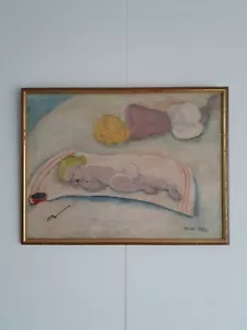 Marie Helene Clement Switzerland Gouache on paper Baby and Child - Picture 1 of 6