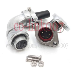 WEIPU WS20 Elbow 5pin Aviation Connector,Heavy Industrial LED Power Signal Plug - Foto 1 di 8