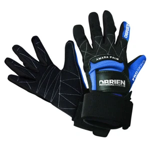 Guantes de wakeboard Obrien Pro Skin Gloves - Black/Blue - Imagen 1 de 4
