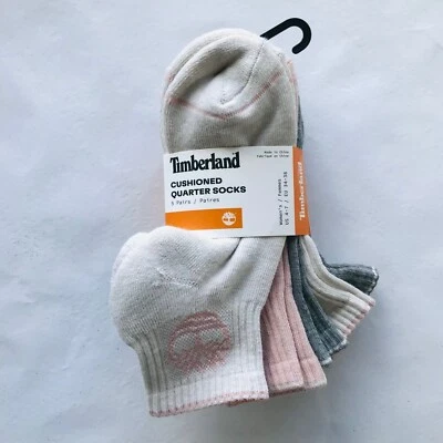 Timberland Women's Cushioned Quarter Socks 5 Pairs  Size: S  (4-7) - Image 1 of 4