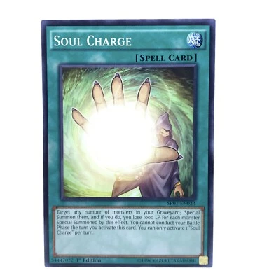 Yu-Gi-Oh! TCG - Soul Charge (SR01-EN033) - Common - Near Mint - Yugioh - 1x - - Image 1 of 2