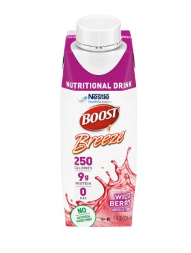 Nestle Boost Breeze Nutritional Drink Wildberry 8 oz- Case of 24 - Image 1 of 1